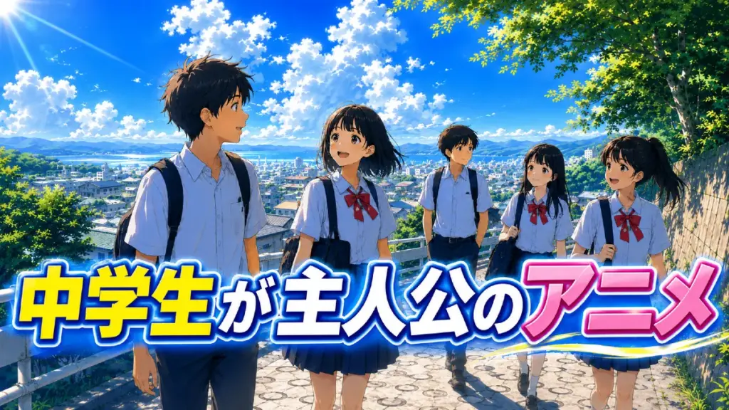 中学生が主人公のアニメ