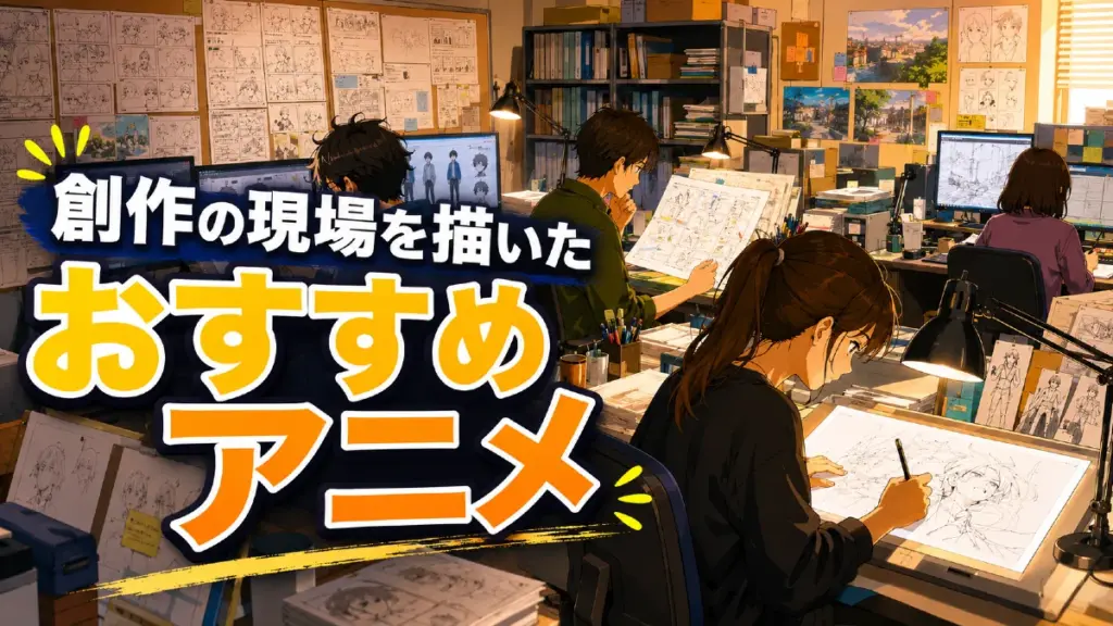 創作の現場を描いたアニメおすすめ
